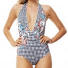 Bloom Deep V Halter One Piece цял бански, P4786BM