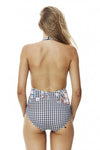 Bloom Deep V Halter One Piece цял бански, P4786BM