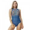 PIHA Glastonbury Mesh High Neck    цял бански, P4488GY