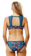 Piha High Neck Top - Glastonbury   топ с мрежа, подплатени чашки, P1488GY